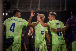 Vitória de virada do Barça.por 3 a 2, fora de casa, contra o Levante, pela LaLiga. / @FCBarcelona_br