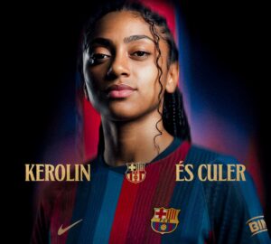 Kerolin Nicoli, a nova estrela brasileira do Barça. / @FCBarcelona_br