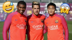 Marlon, Abeledo e Paik, vítimas de uma roda de bobinho