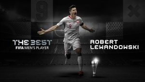 O atacante polonês Robert Lewandowski foi eleito o melhor jogador do mundo na temporada 2019/20 pela FIFA.