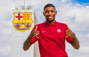 Emerson Royal, neste sábado (31/07) na Cidade Esportiva Joan Gamper. / Twitter: @FCBarcelona_br