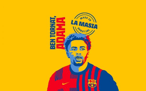 Adama Traoré chega ao Barça por empréstimo até o final de junho de 2022 / Twitter: @FCBarcelona_br