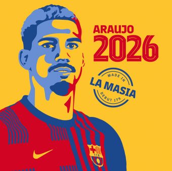 Ronald Araujo renova com o Barça até 2026 / Twitter: @FCBarcelona_br