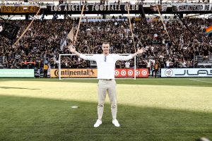 Bale, no dia da sua apresentação no Los Angeles FC / Twitter: @GarethBale11