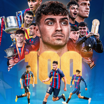Pedri: 100 jogos oficiais com a camisa do Barça