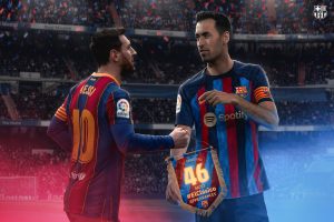 O meia Sergio Busquets se tornou o jogador que mais disputou o superclássico na história (46) / Twitter: @FCBarcelona_br