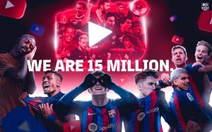 Barça, recordista em subscritores no Youtube. / Twitter: @FCBarcelona_br