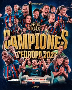 Campeãs da Europa pela segunda vez. / Twitter: @FCBfemeni