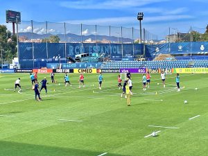 A Seleção Brasileira em ação na Cidade Esportiva Dani Jarque, em Barcelona. / LDSportNews