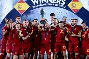 A Espanha conquistou o título da Liga das Nações 2022/23. / Twitter: @SEFutbol.