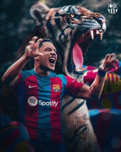 O 'Tigrinho' Vitor Roque já é jogador do Barça. / Twitter: @FCBarcelona_br
