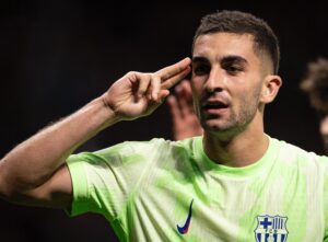 Ferran Torres marcou o gol da vitória do Barça por 1 a 0 sobre o Atlético, pela Copa do Rei. / Ricardo Nogueira