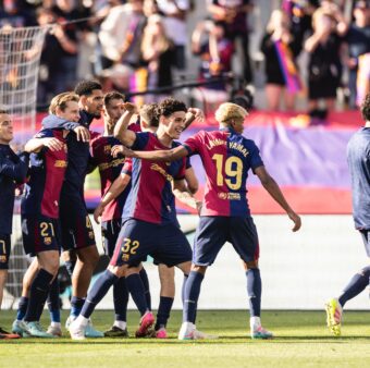 O Barça voltou a golear o Real Madrid e está a uma vitória de voltar a ser campeão espanhol. / Ricardo Nogueira