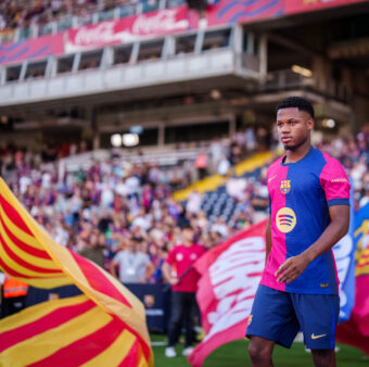 Ansu Fati será jogador do AS Monaco até 30 de junho de 2026. / @FCBarcelona_br