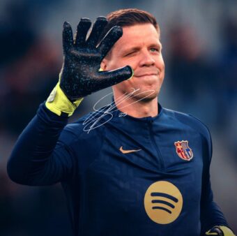 Szczęsny renovou com o Barça por mais duas temporadas. / @FCBarcelona_br