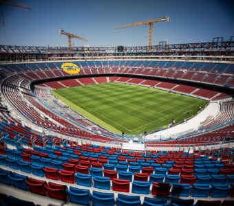 As obras do Spotify Camp Nou avançaram de forma rápida nas últimas semanas. / @FCBarcelona_br