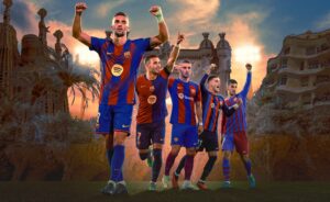 O atacante Ferran Torres alcançou contra o Elche a marca de 50 gols com a camisa do Barça. / @FCBarcelona_br