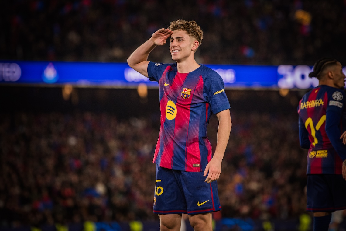 Fermín López vive a sua melhor temporada com a camisa do Barça. / @FCBarcelona_br