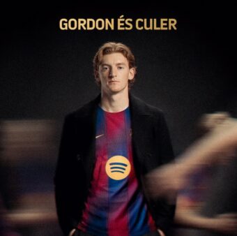 Anthony Gordon, primeiro reforço do Barça para a temporada 2026/27. / @FCBarcelona_br