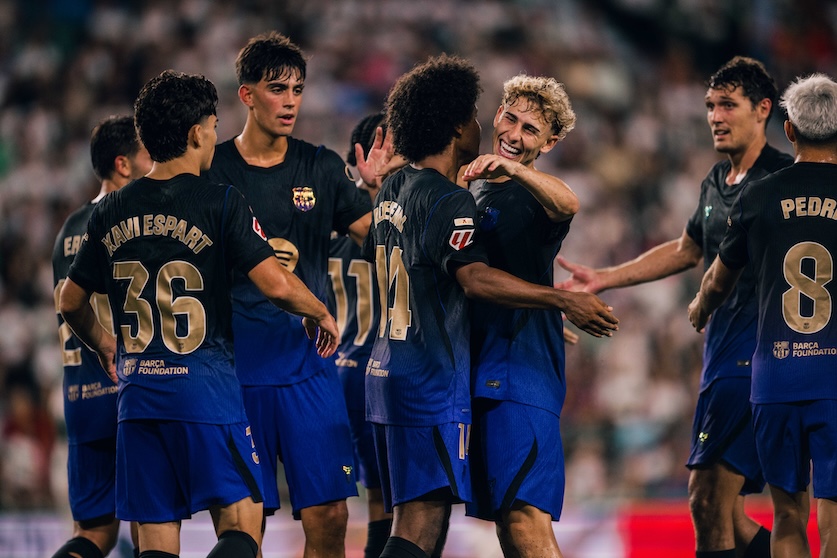 O Barça goleou o Elche por 5 a 0 na estreia de ambas as equipes na LaLiga 2026/27. / @FCBarcelona_br